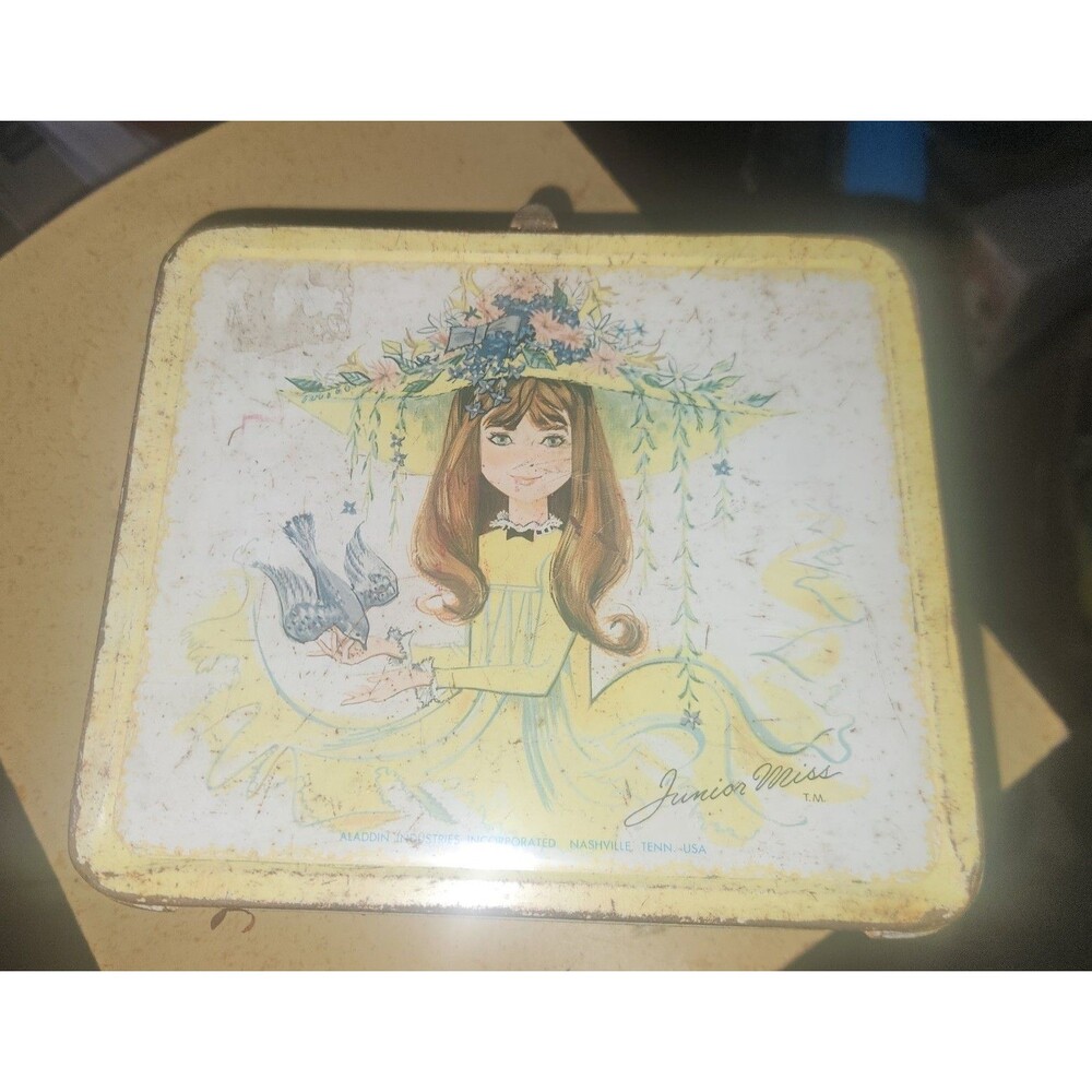 1966 "Junior Miss" metal Vintage lunchbox manufactured by Aladdin Industries